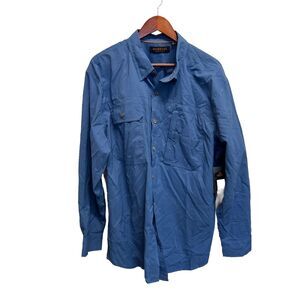 RIDGECUT Toughwear Shirt Men’s Size XL Blue Plaid Vented Fishing Long Sleeve